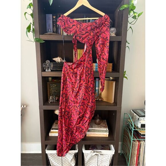 NWT For Love & Lemons Davina High Low Maxi Dress Size Small $250 MSRP - Picture 6 of 14